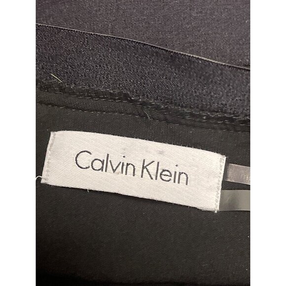 Calvin Klein Women's Sleeveless Red Black Colorblock Midi Formal Size 4 - Picture 10 of 13